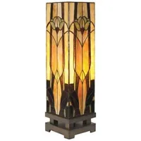 Marley Tiffany-Style Glass Luminary Lamp 6"W x 21"H