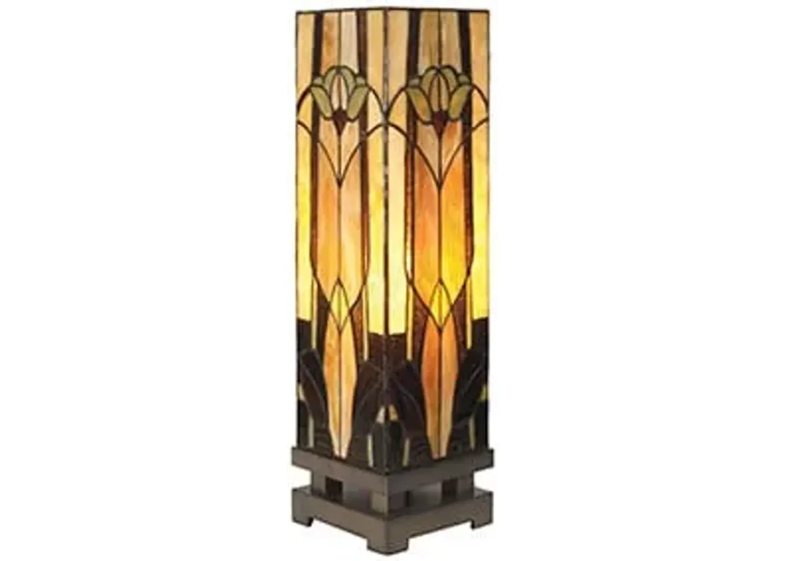 Marley Tiffany-Style Glass Luminary Lamp 6"W x 21"H