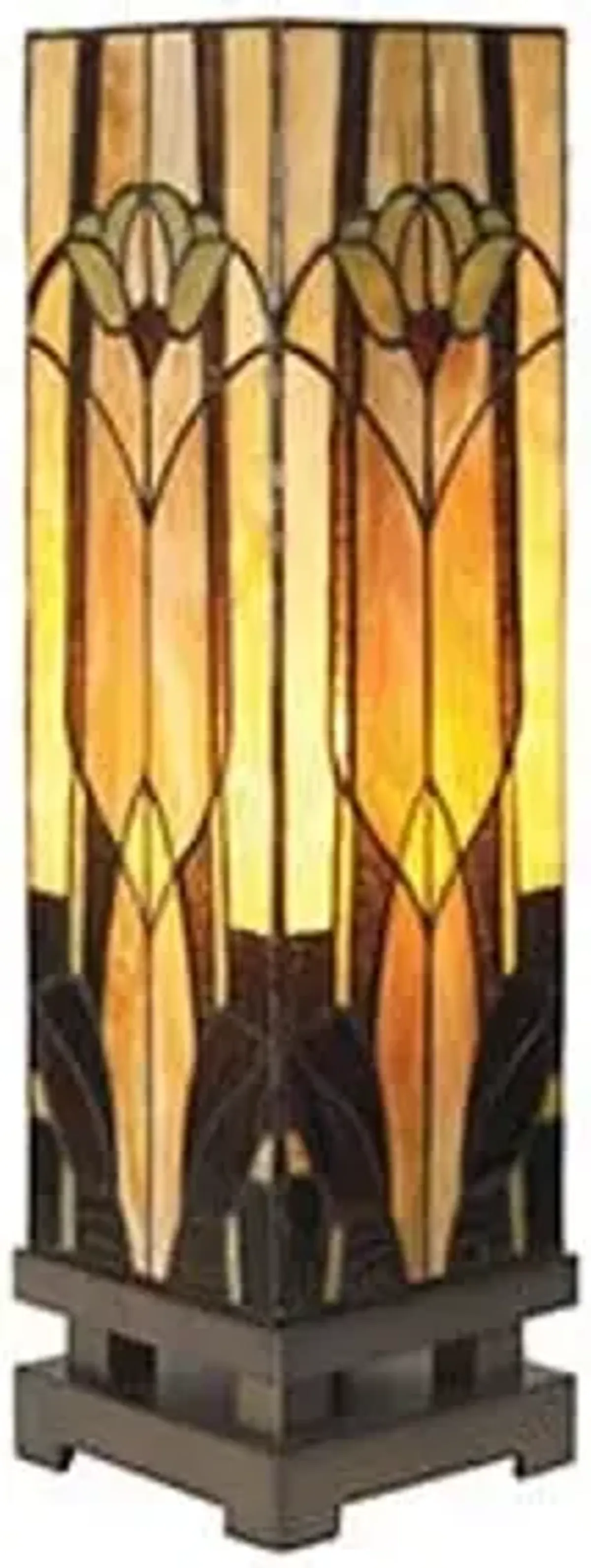 Marley Tiffany-Style Glass Luminary Lamp 6"W x 21"H