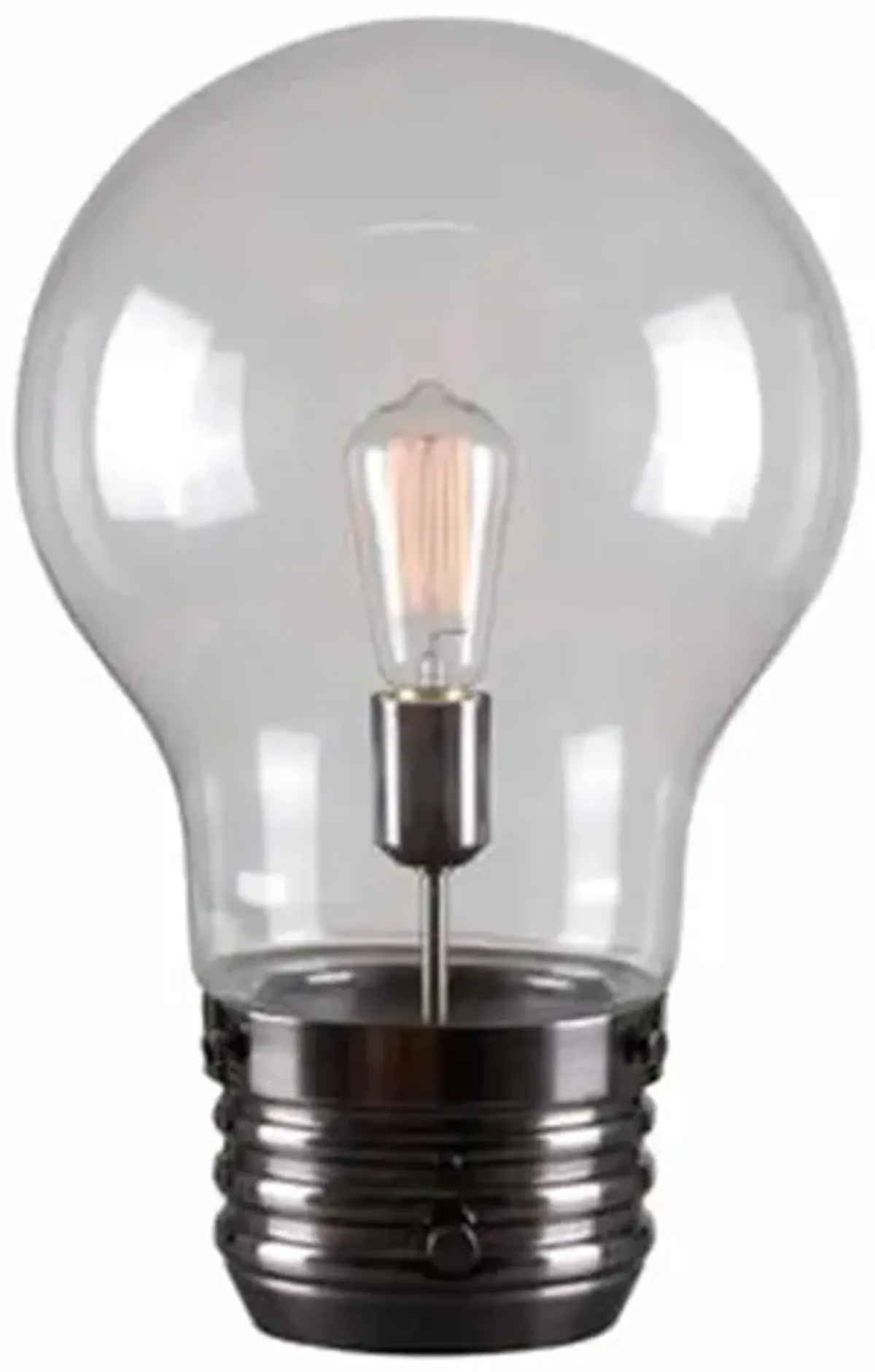 Edison Light Bulb Table Lamp 18"H