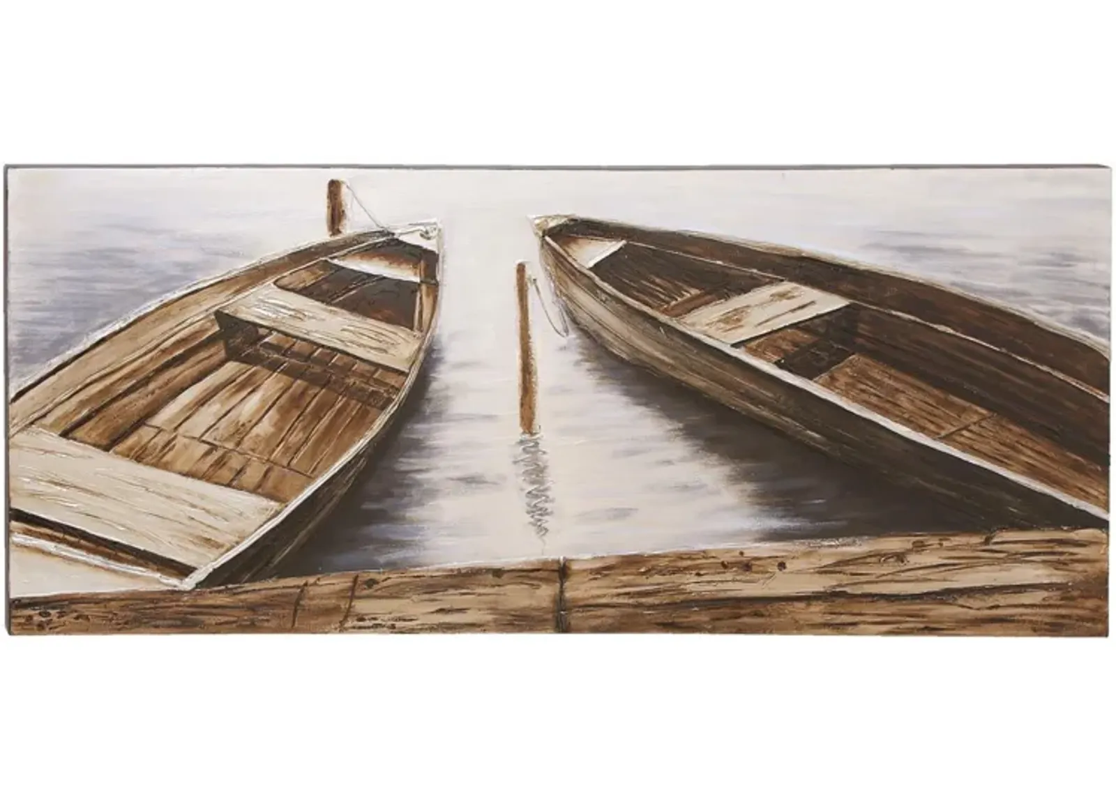 Row Boats Canvas Art 71"W x 32"H