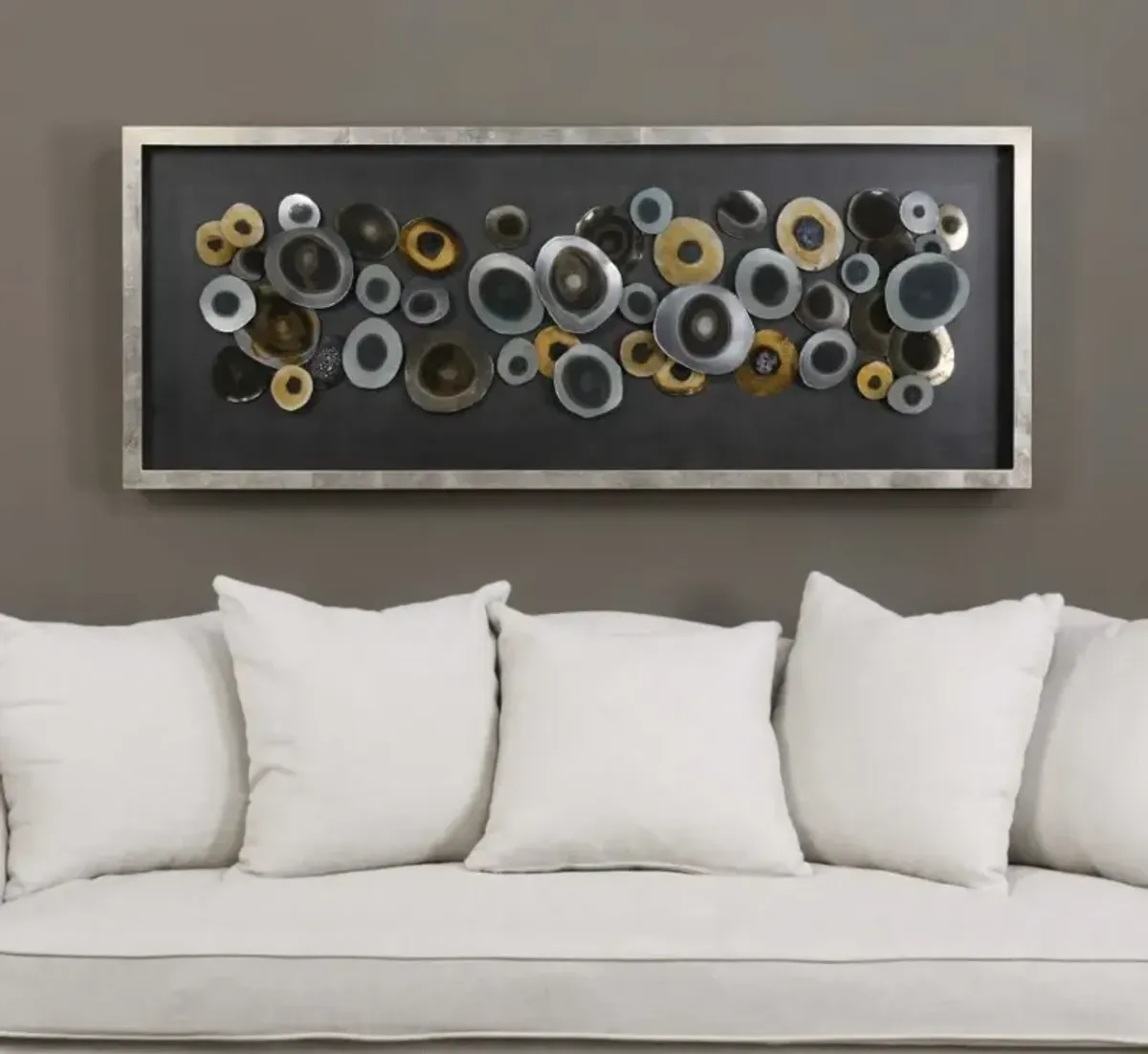 Iron Disc Wall Art 62"W x 24"H