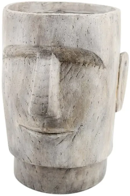 Small Grey Face Vase 14"W x 19"H