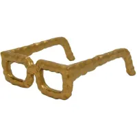 Gold Squared Framed Eye Glasses Décor 7.5"W x 6"D x 2"H