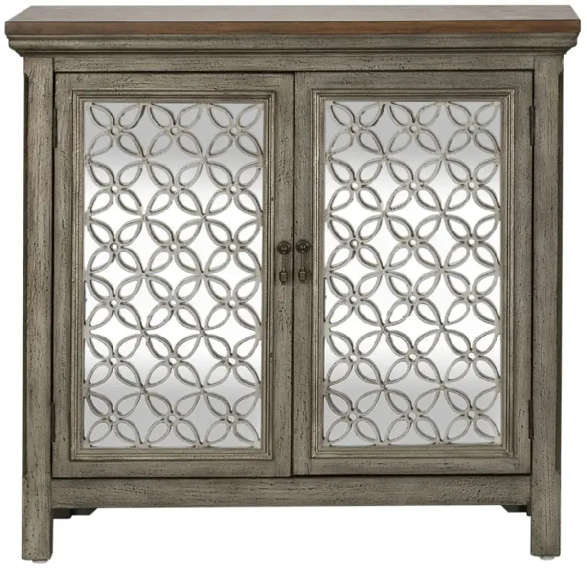 Eclectic Collection Grey 2 Door Cabinet