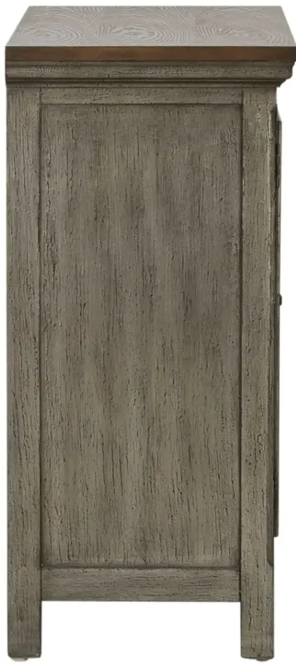 Eclectic Collection Grey 2 Door Cabinet