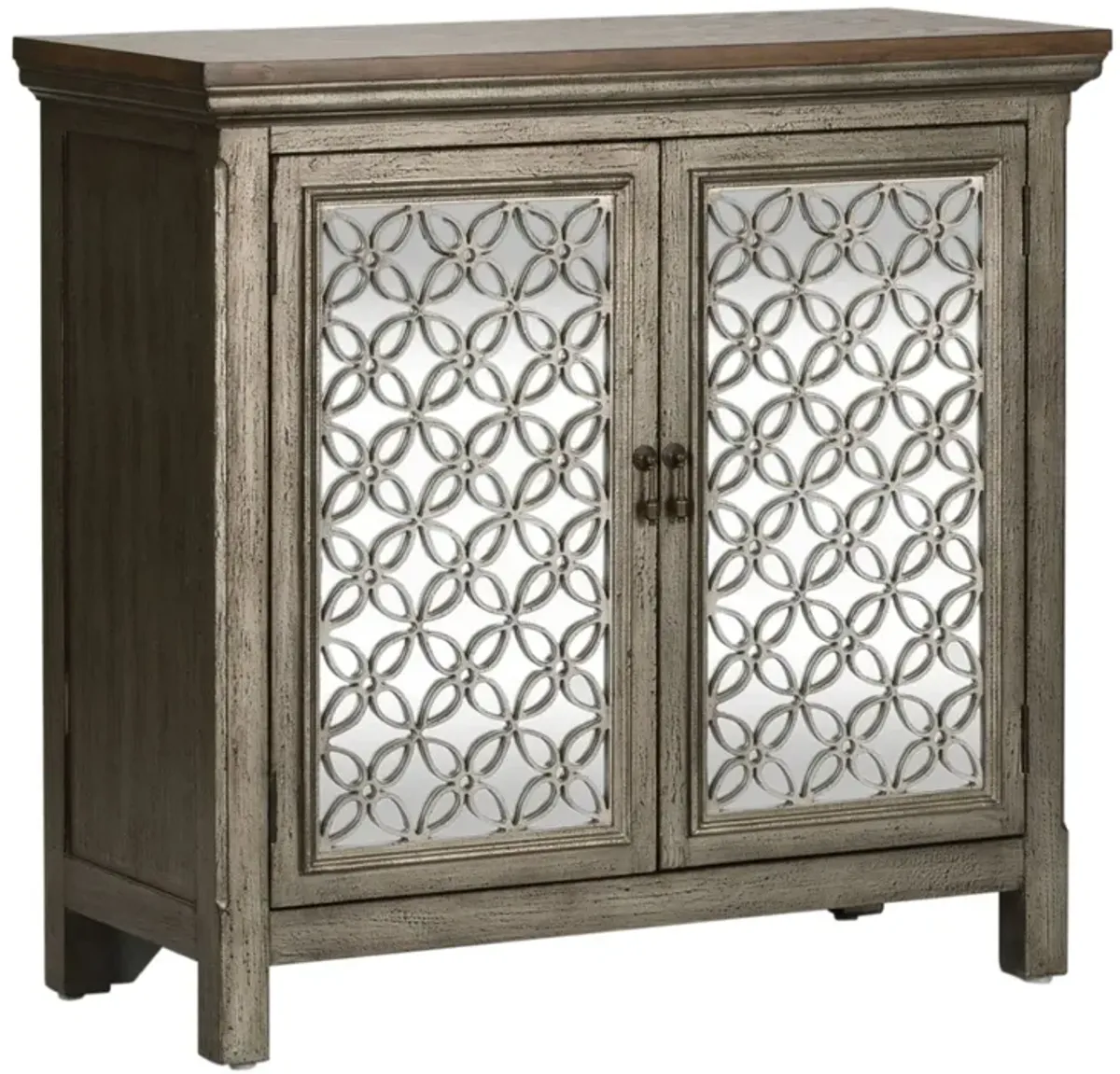 Eclectic Collection Grey 2 Door Cabinet