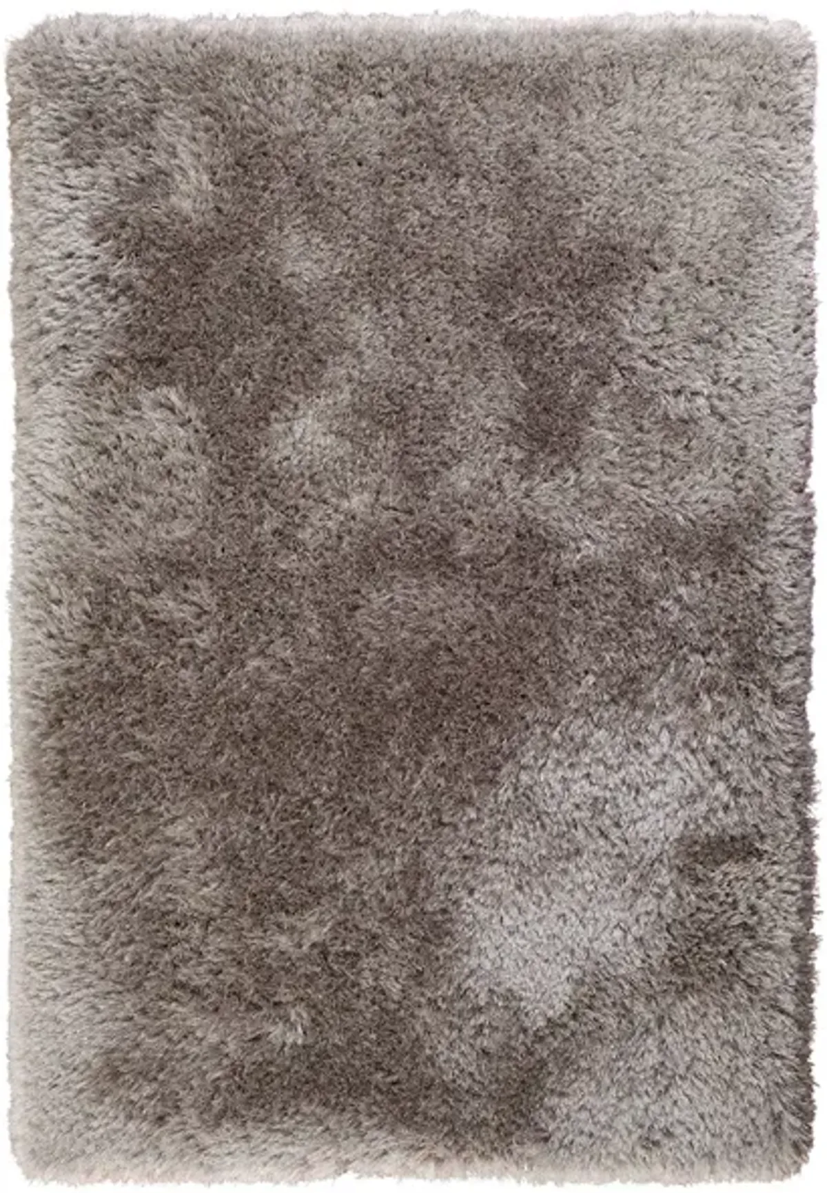 Sparkle Shag Platinum Area Rug 5'W x 7'6"L