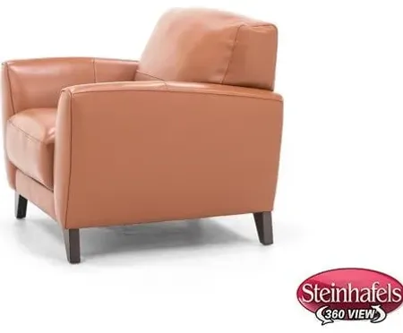 Martini Leather Chair in Terracotta