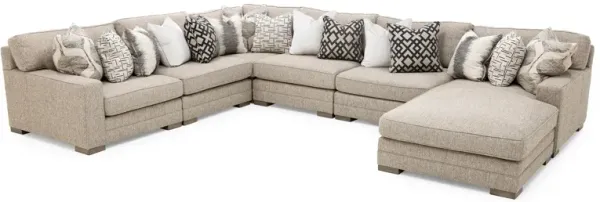 Casbah 7-Pc. Modular In Grey In Right-Facing