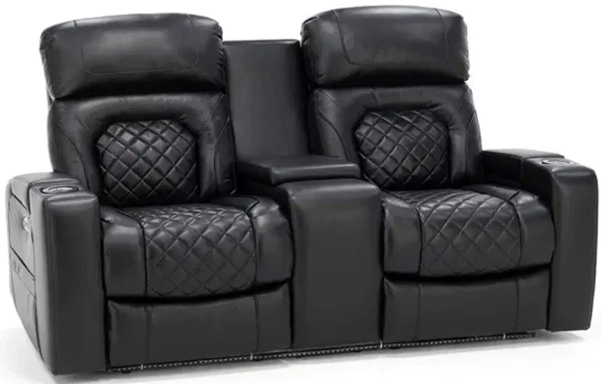 Direct Designs® Finale Power Headrest Reclining Console Loveseat