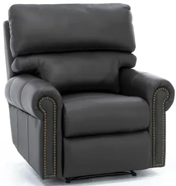 Design and Recline Connor Leather Power Recliner