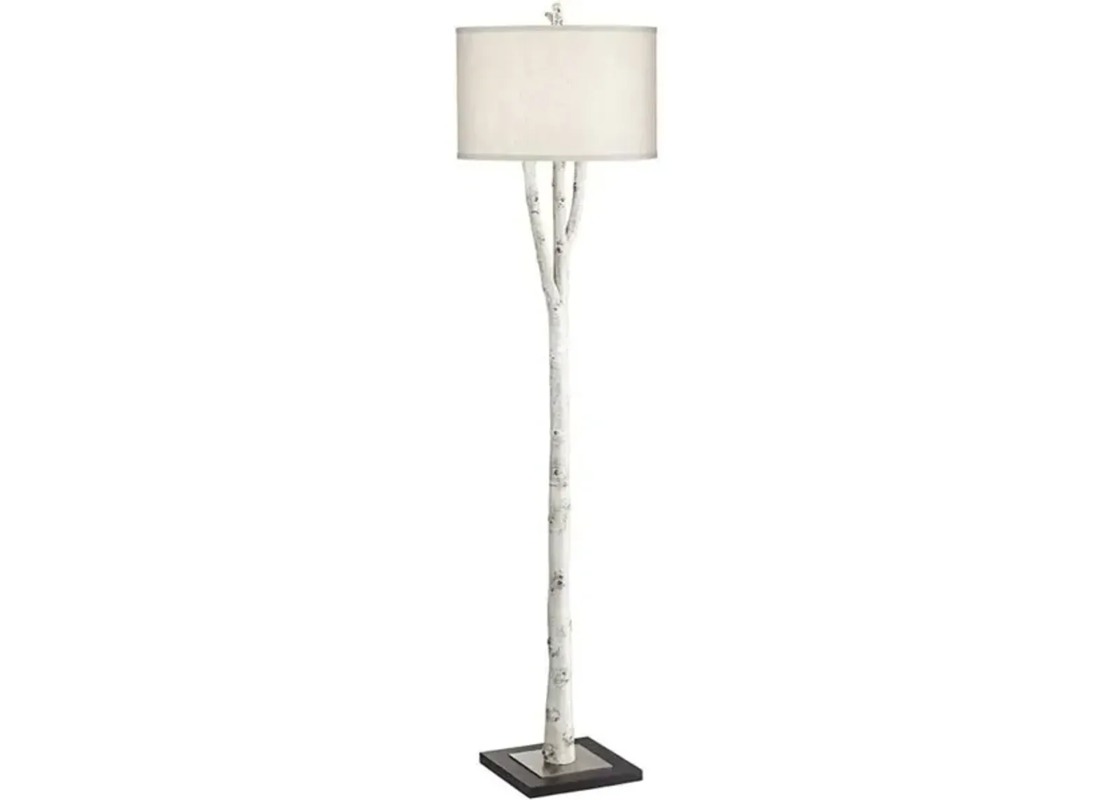 Faux Birch Tree Floor Lamp 68.5"H