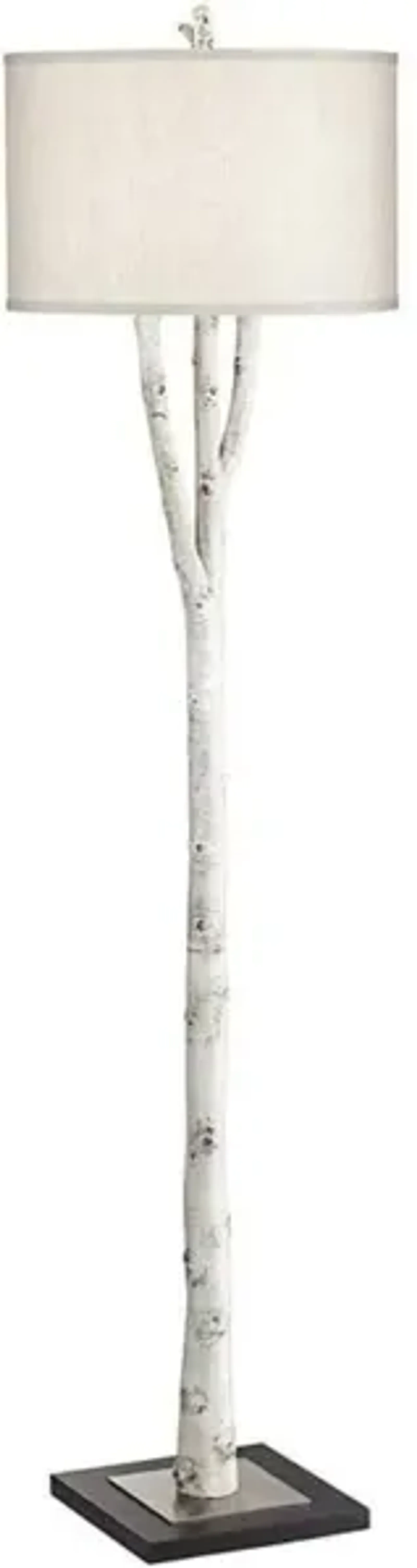 Faux Birch Tree Floor Lamp 68.5"H