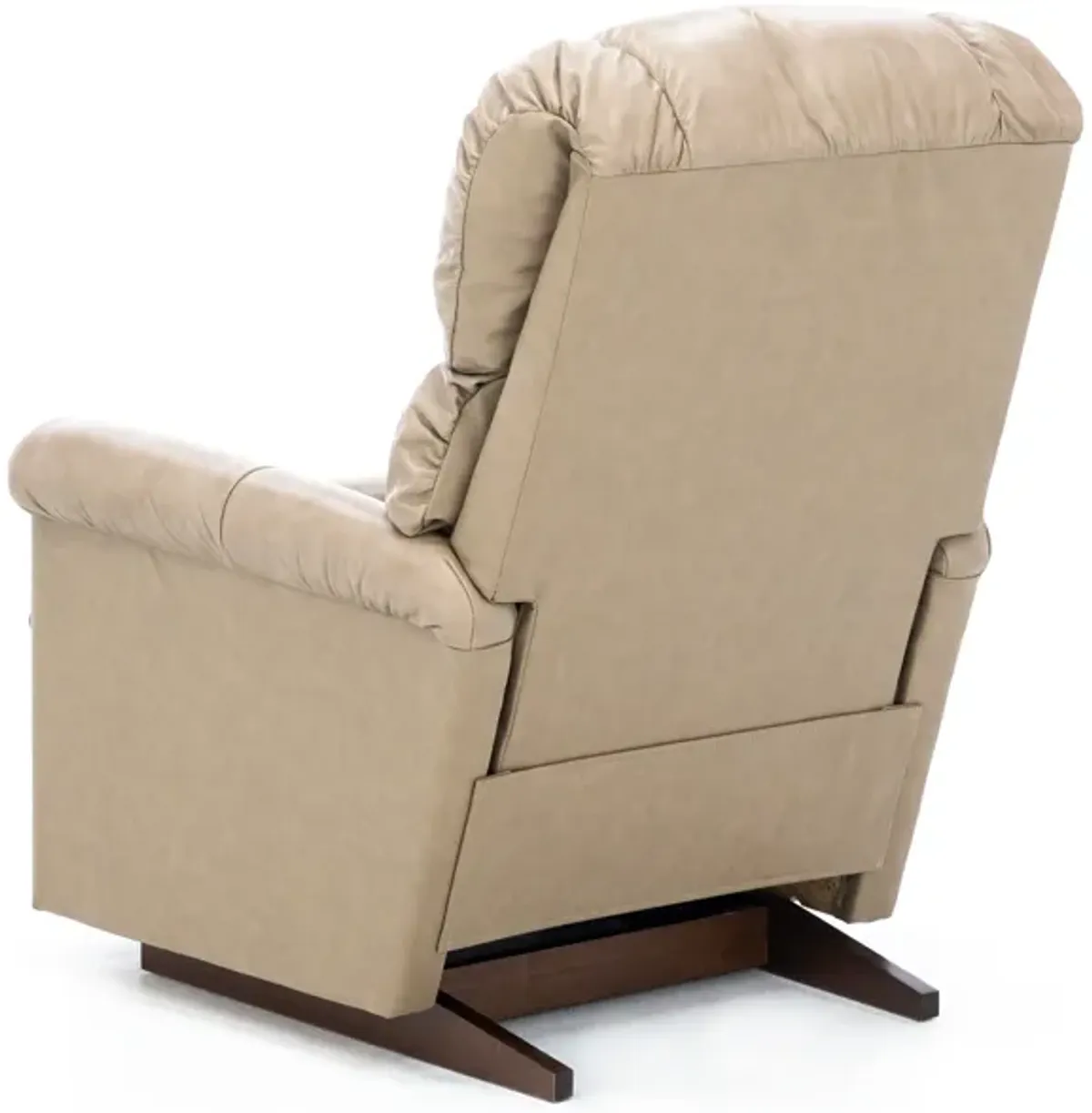 Pinnacle Leather Rocker Recliner in Dune