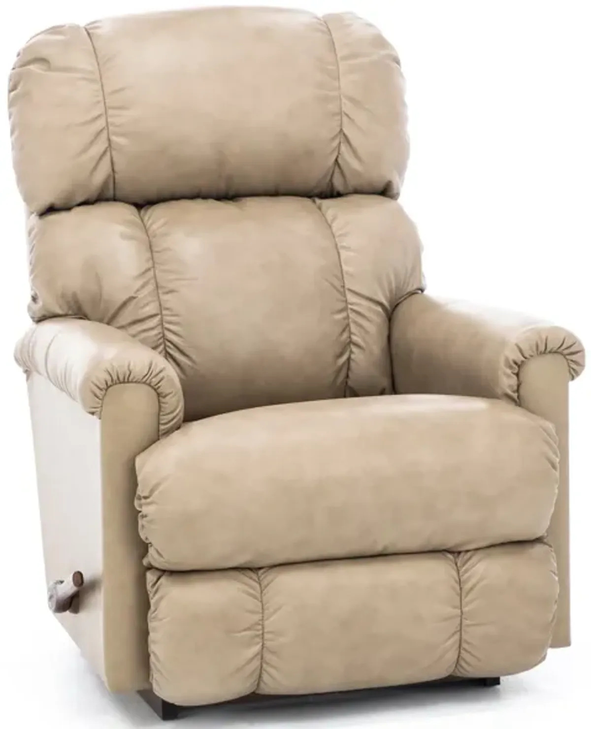 Pinnacle Leather Rocker Recliner in Dune