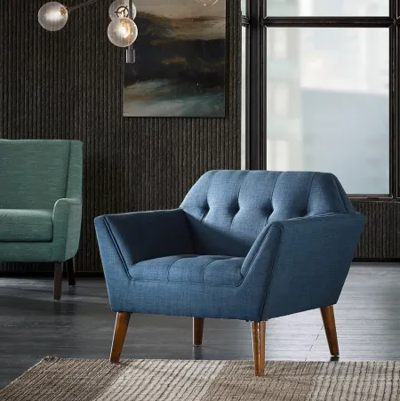 Newport Lounge Chair in Dark Blue