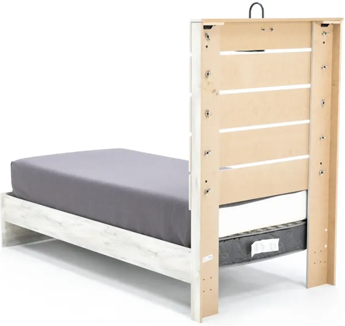 Dylan White Twin Panel Bed