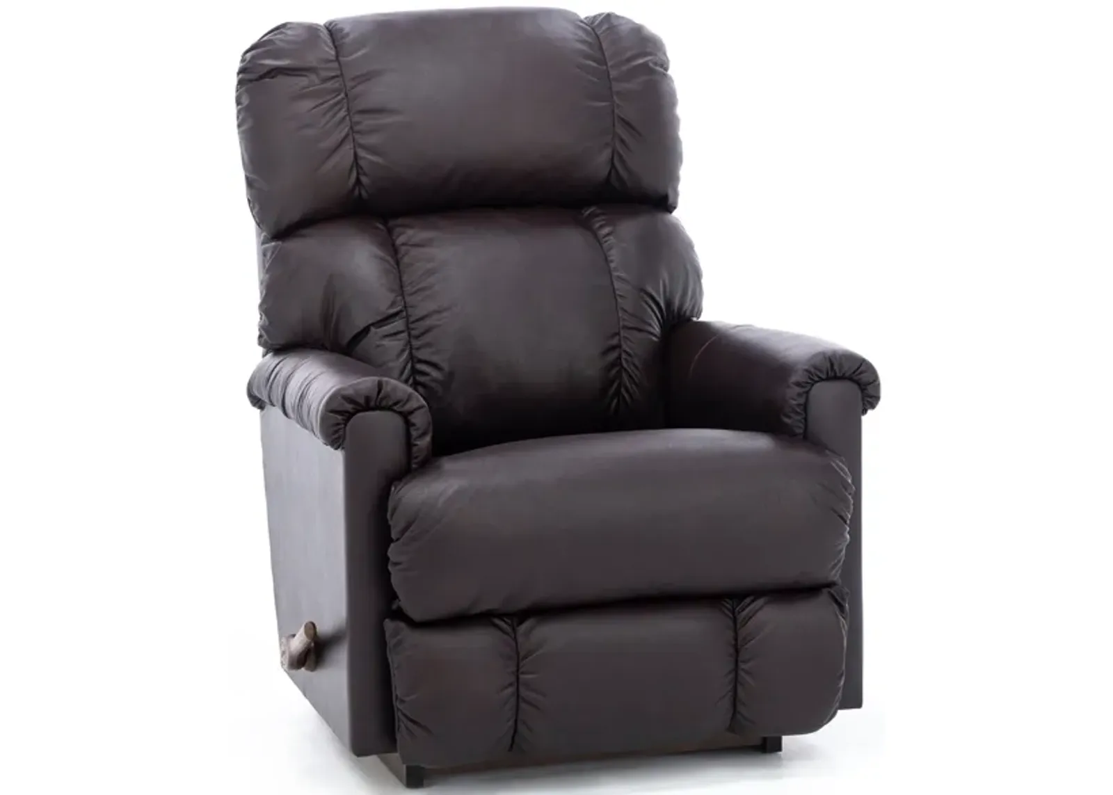 Pinnacle Leather Rocker Recliner in Cedar