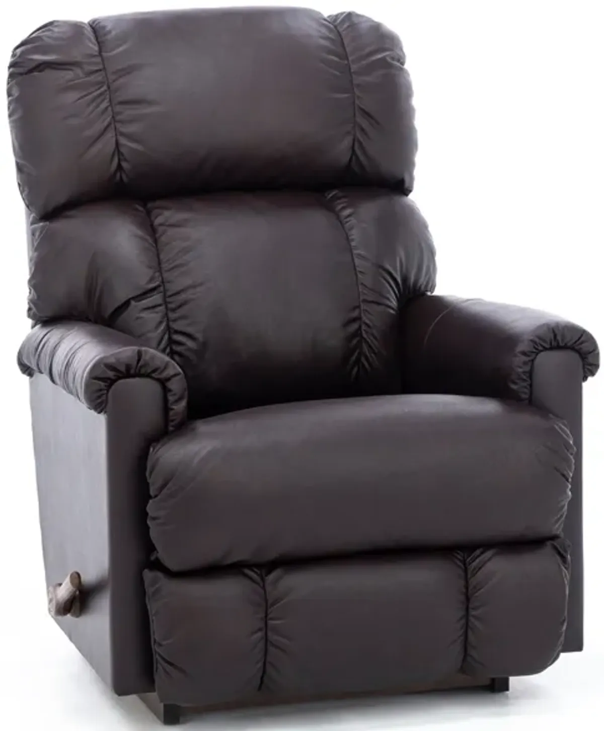 Pinnacle Leather Rocker Recliner in Cedar