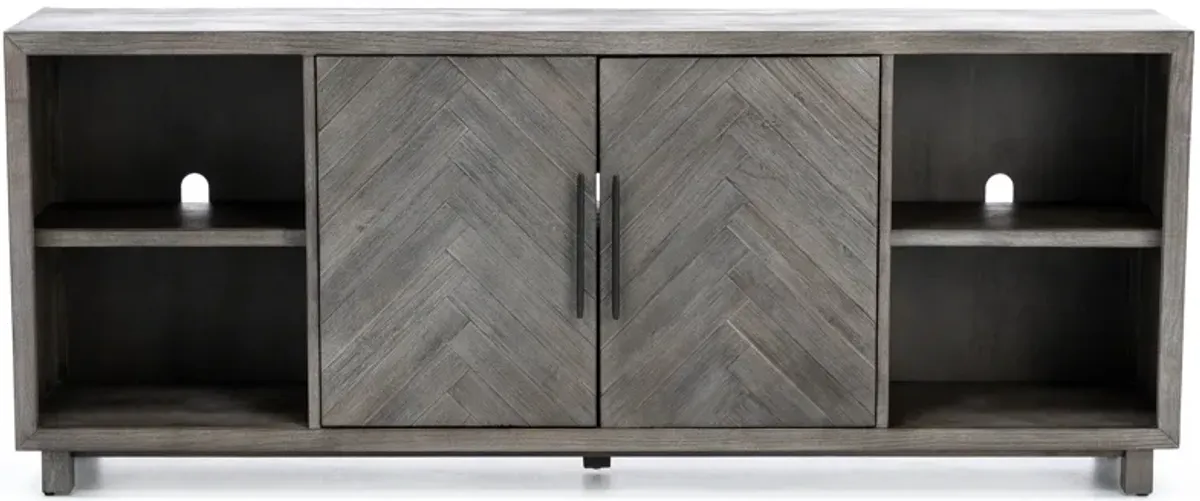 Chevron 80" Entertainment Console