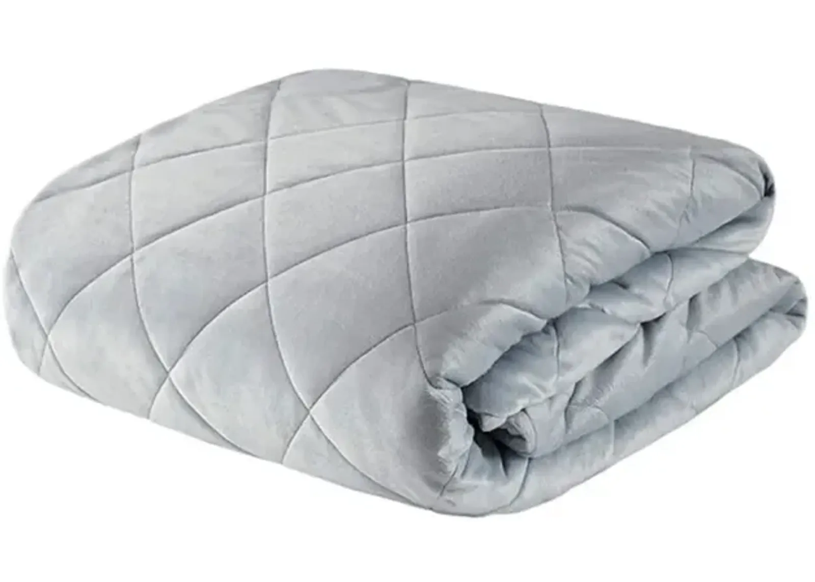 Beautyrest Grey Luxury Quilted Mink Weighted Blanket