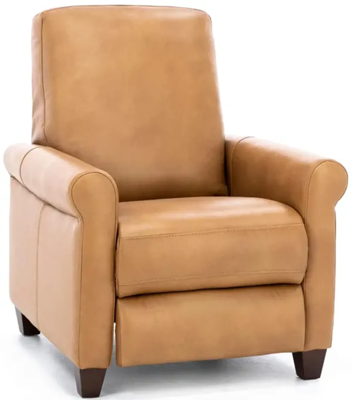 Paisley Leather Push Back High Leg Recliner