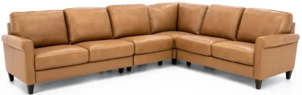 Paisley 4-Pc. Leather Sectional