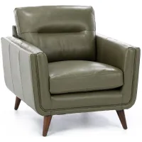 Naomi Leather Chair in Oregano