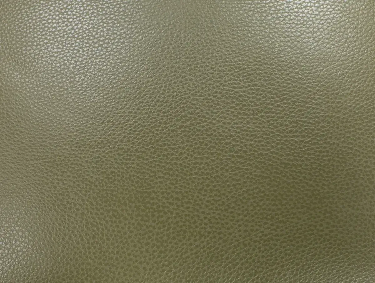 Naomi Leather Ottoman in Oregano