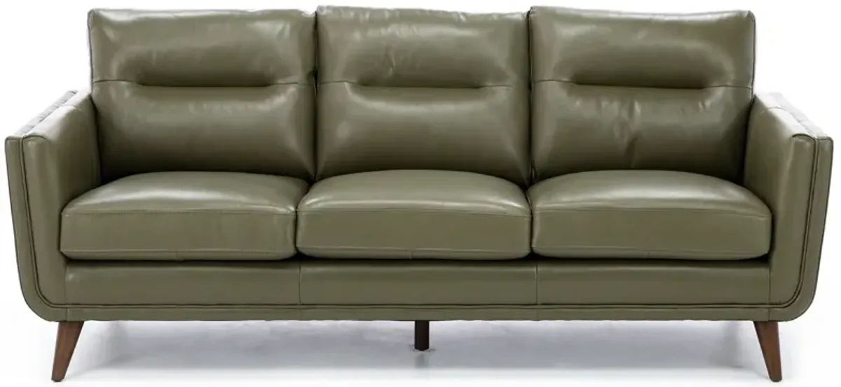 Naomi Leather Sofa in Oregano