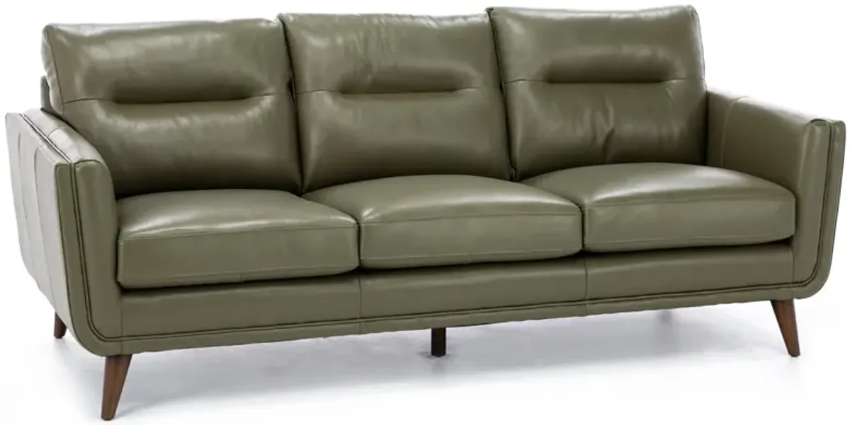 Naomi Leather Sofa in Oregano