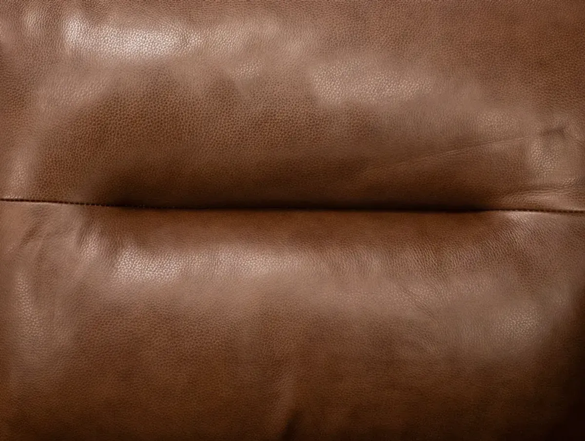 Naomi Leather Sofa in Cobblestone