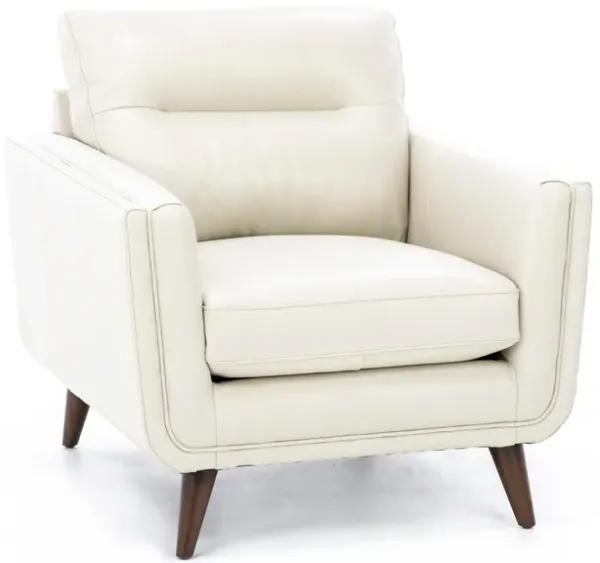 Naomi Leather Chair in Stone