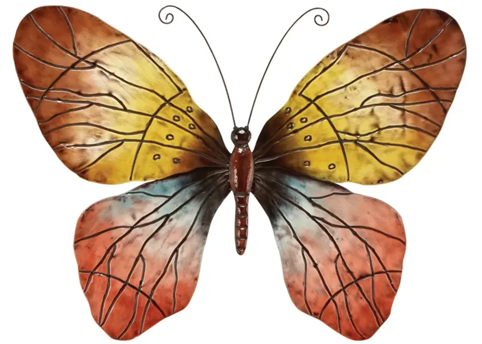 Metal Butterfly Wall Decor 36"W x 28"H