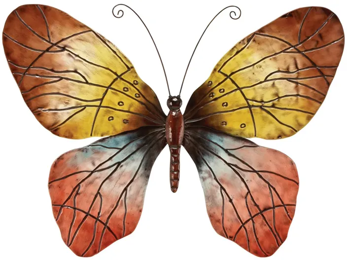 Metal Butterfly Wall Decor 36"W x 28"H