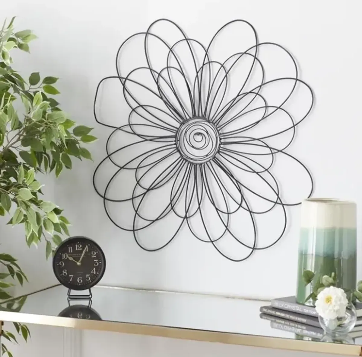 Iron Flower Metal Wall Decor 29"W x 29"H