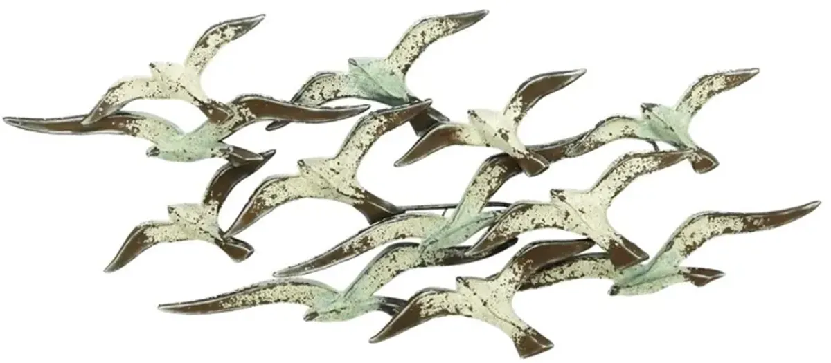 Metal Flock of Birds Wall Décor 48"W x 23"H