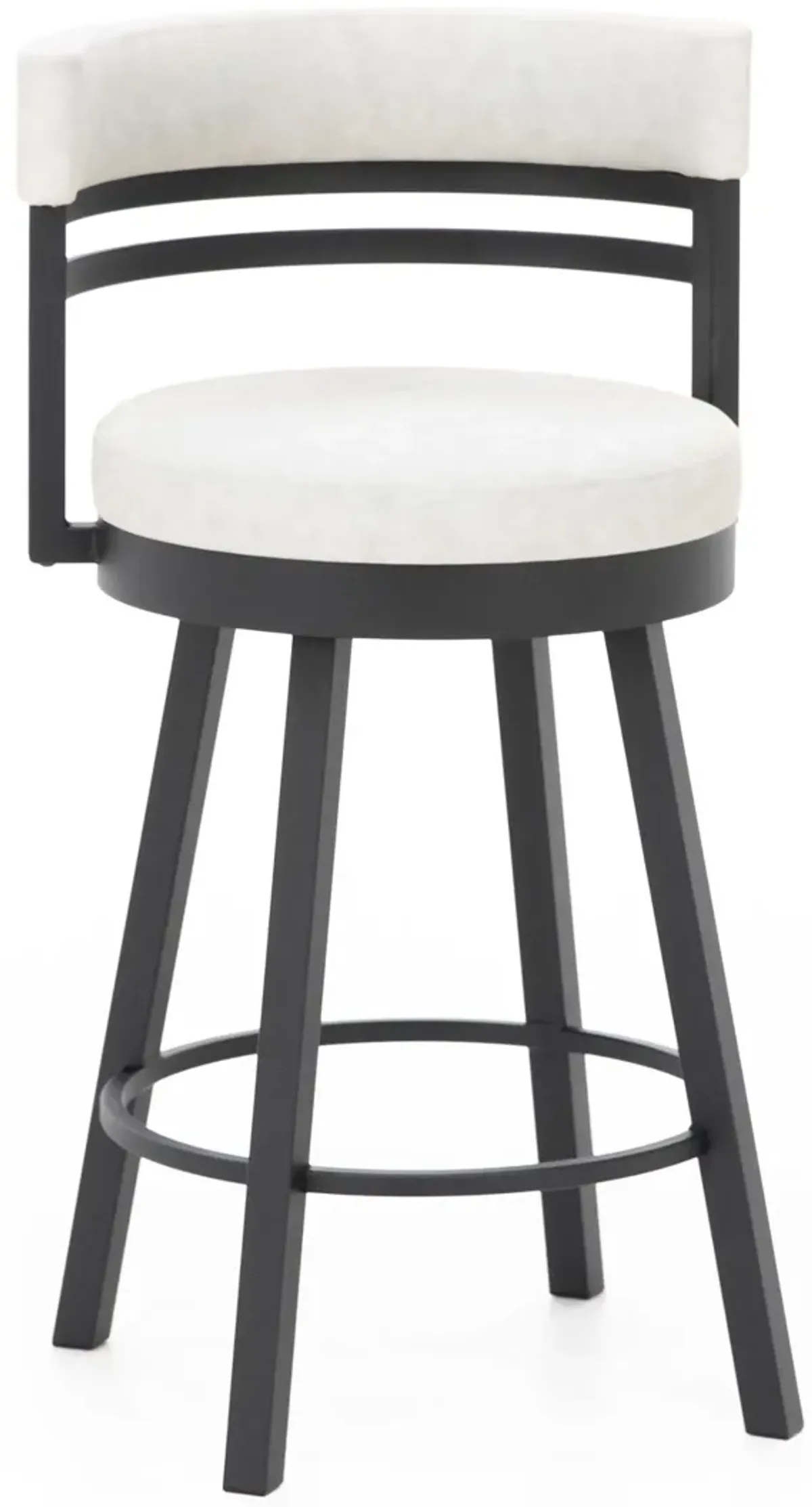Ronny 26" Swivel Bar Stool - Black Coral / EV Limestone