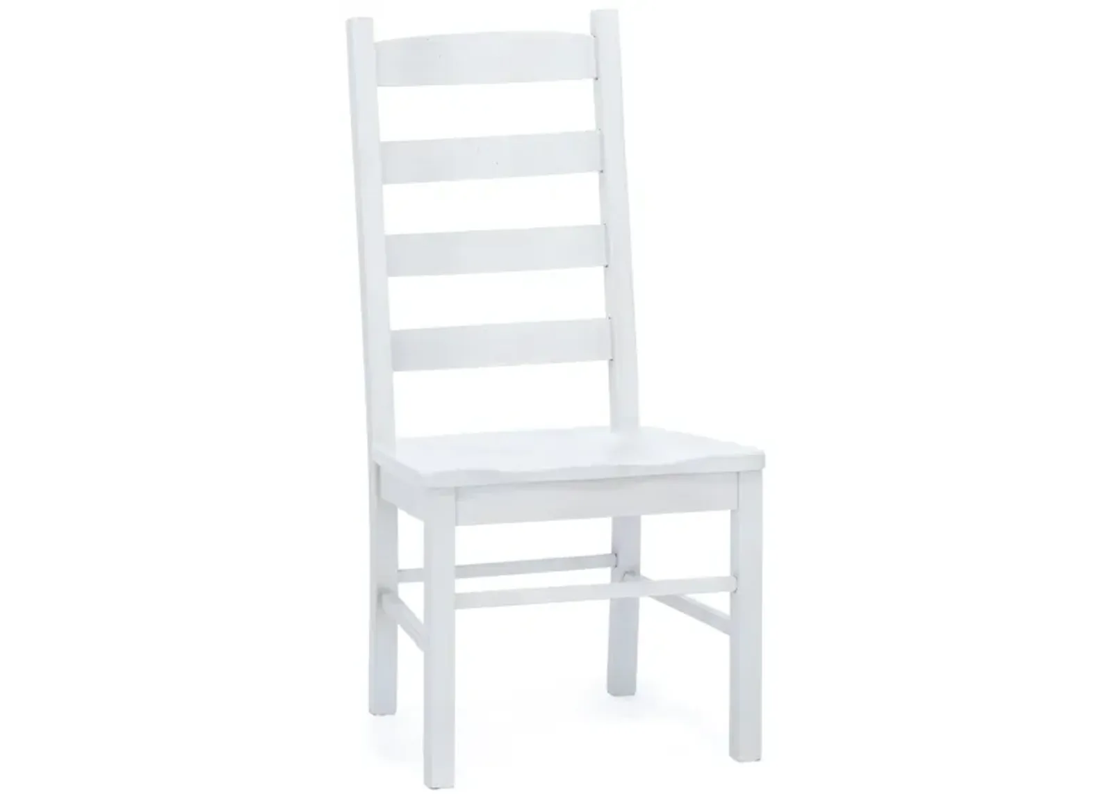 Daniels' Amish Ladderback Side White Chair