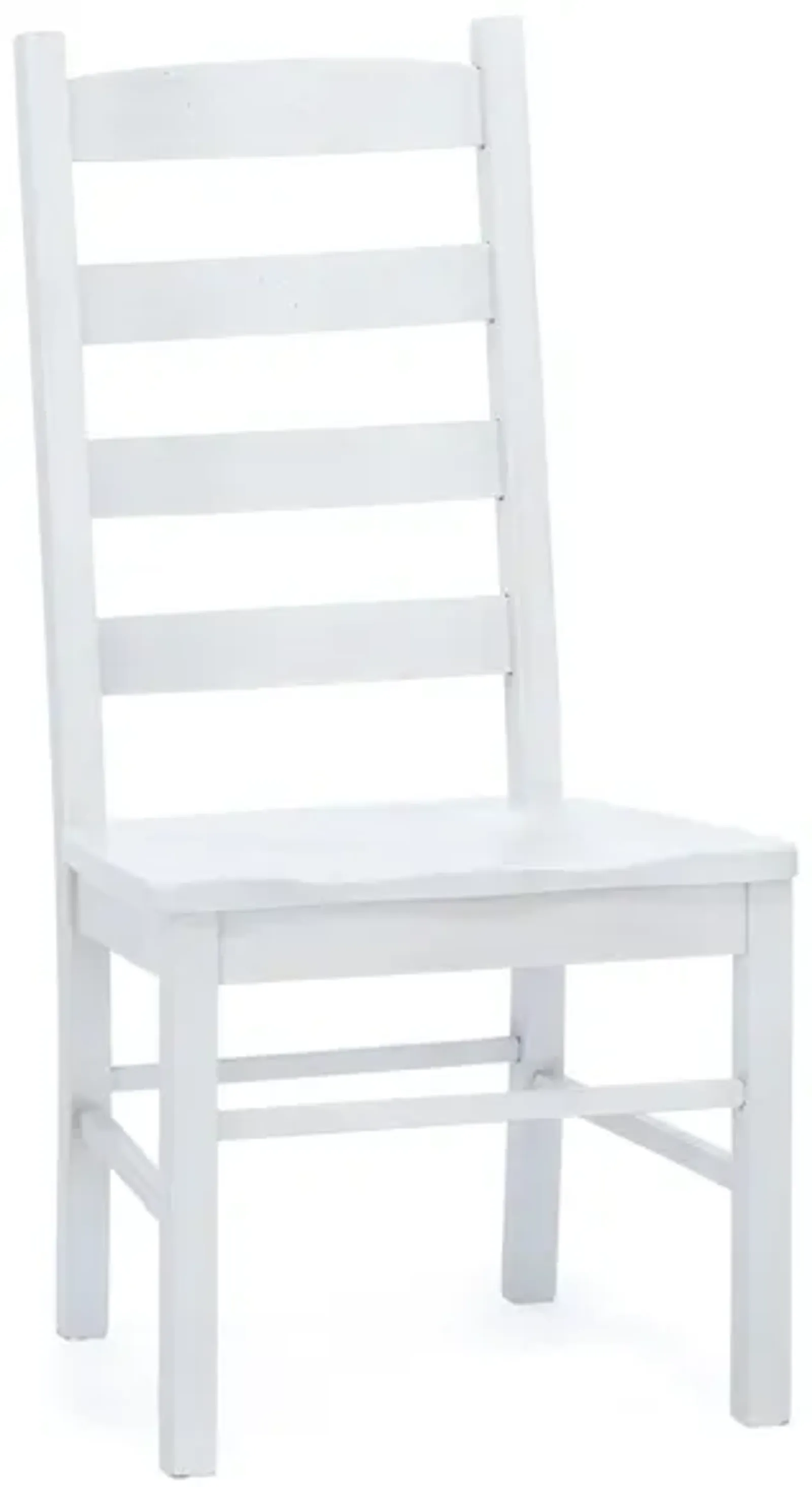 Daniels' Amish Ladderback Side White Chair