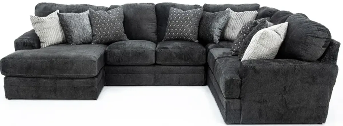 Snuggler 3-Pc. Sectional in Smoke