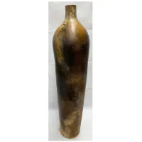 Brown and Gold Medium Floor Vase 12"W x 50"H