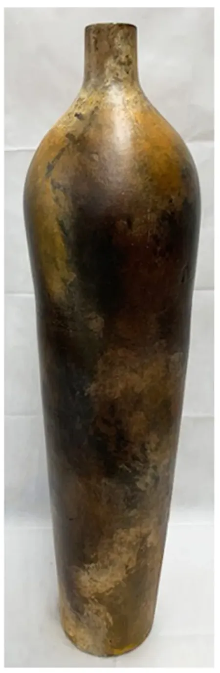 Brown and Gold Medium Floor Vase 12"W x 50"H