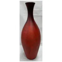 Medium Red Floor Vase 12"W x 42"H