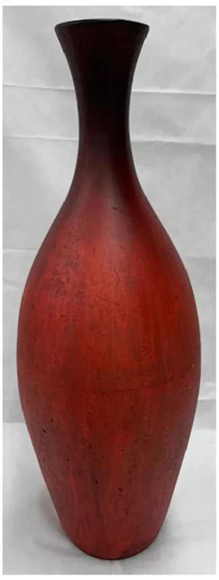 Large Red Floor Vase 13"W x 46"H