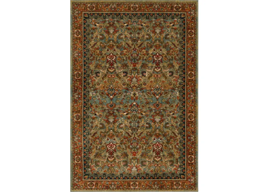 Spice Market Aqua Area Rug 8'W x 11'L