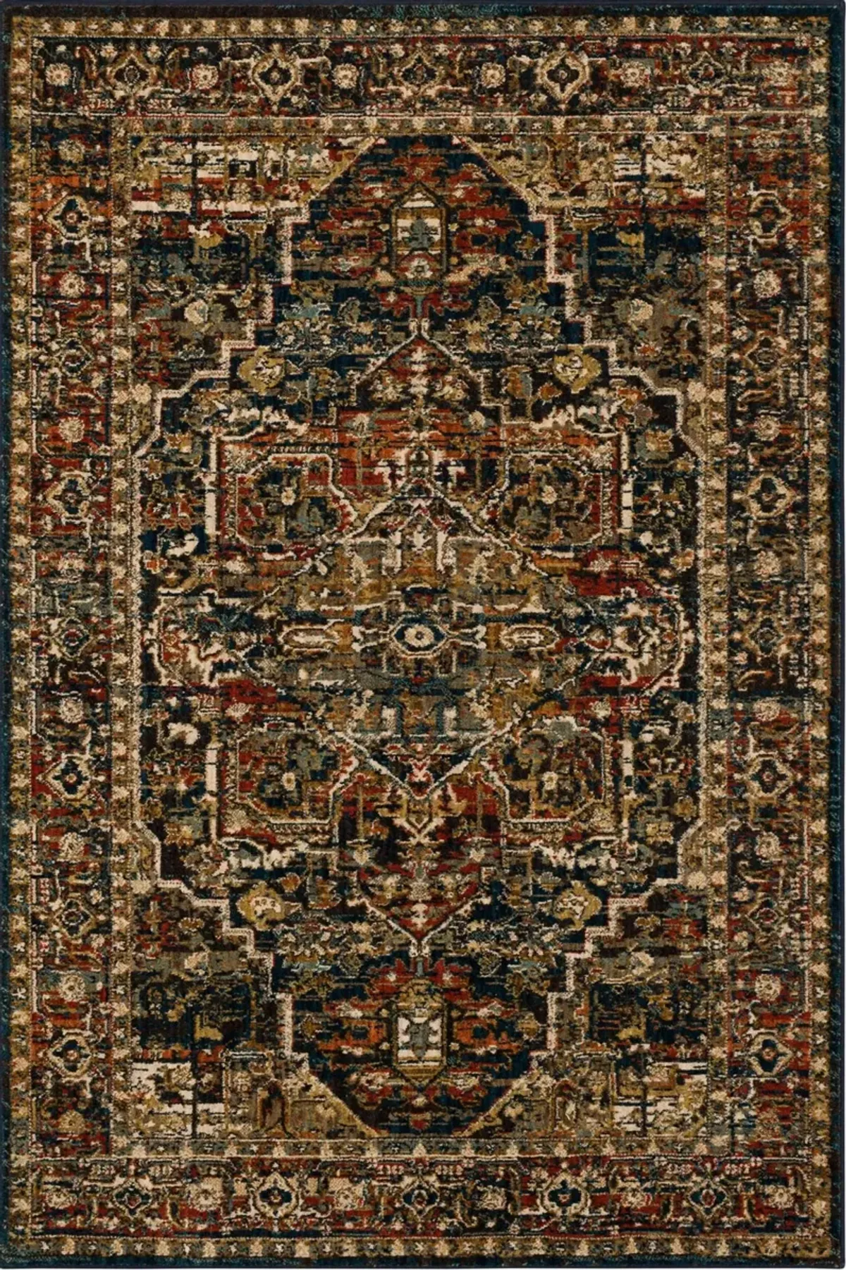 Spice Market Navy Area Rug 8'W x 11'L
