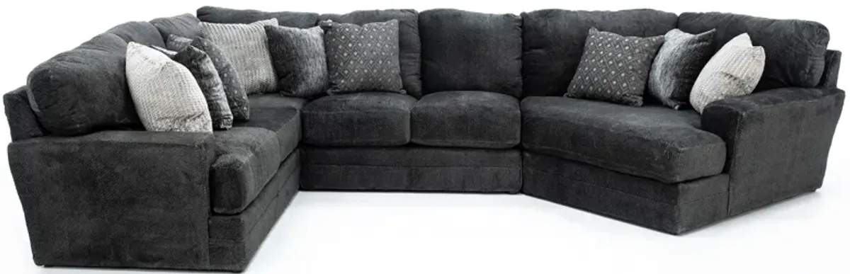 Snuggler Smoke 3-Pc. Sectional in Smoke