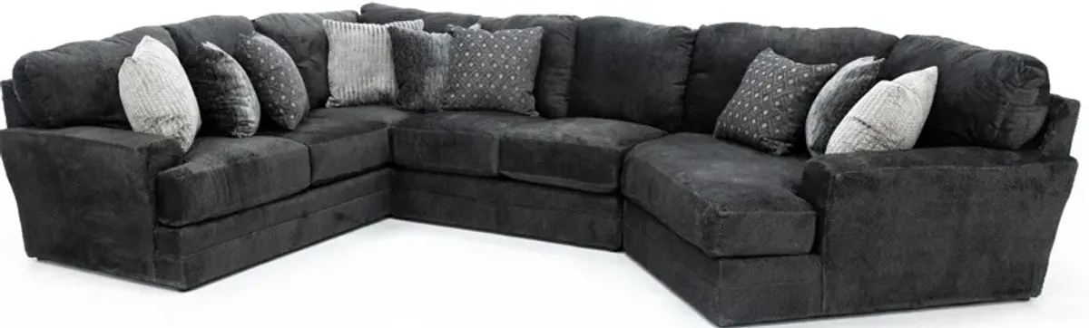 Snuggler Smoke 3-Pc. Sectional in Smoke